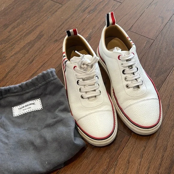 【関税&送料込】Thom Browne Sneaker In Pelle Thom Browne | Shoes | Thom Browne Sneakers Size 7 | Poshmark